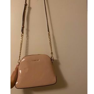 Michael Kors light pink dome crossbody